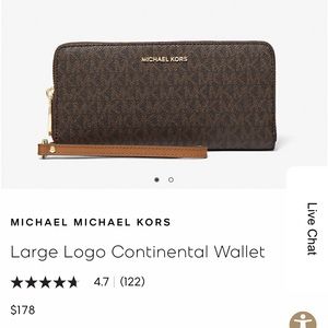 MICHAEL MICHAEL KORS
Large Logo Continental Wallet